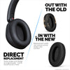 Almohadillas de repuesto para auriculares inalámbricos Sony WH-XB910N con cuero suave de PU y espuma viscoelástica