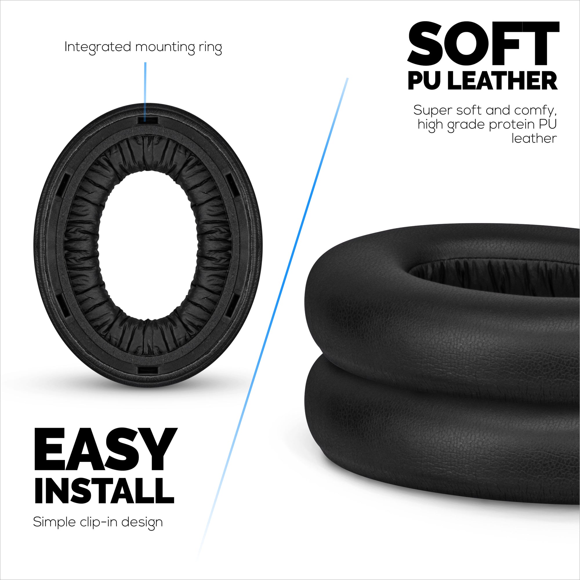 Replacement Earpads for Sennheiser Momentum 4 Wireless Headphones with Soft PU Leather &amp; Memory Foam