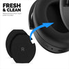適用於 Sennheiser Momentum 4 無線耳機的替換耳墊，採用柔軟 PU 皮革和記憶海綿