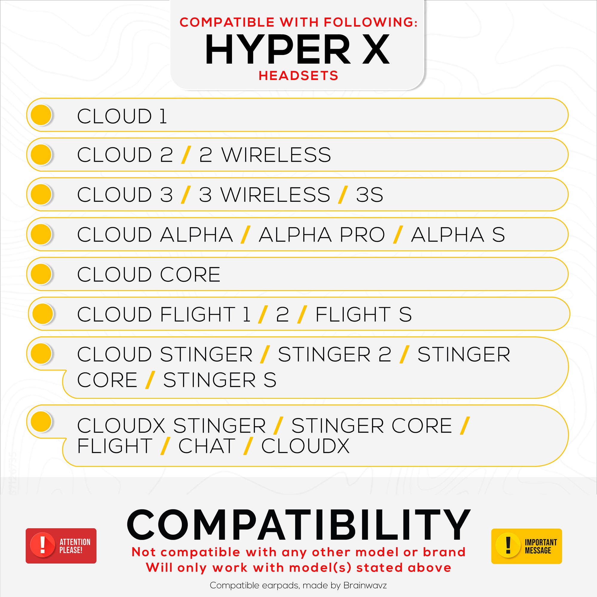 Hybrid Earpads for HyperX Cloud 1, 2 / 2 Wireless, Core, Flight / Flight S, Alpha / Alpha S Headsets &amp; More, Soft Breathable fabric, Cooling Gel, Extra Comfort, Durable &amp; Long Lasting