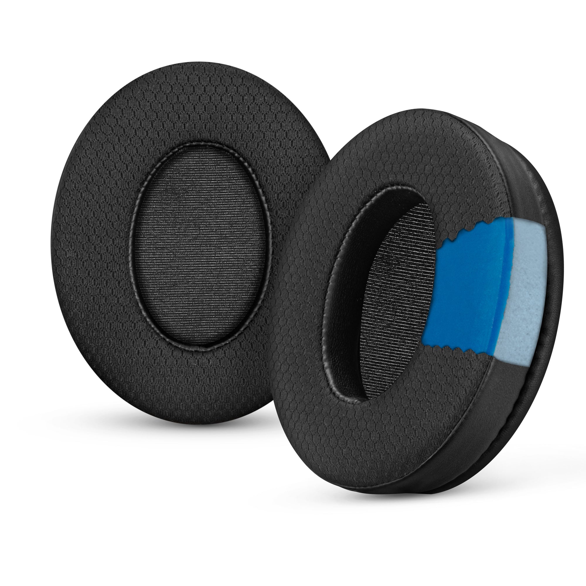 Hybrid Earpads for HyperX Cloud 1, 2 / 2 Wireless, Core, Flight / Flight S, Alpha / Alpha S Headsets & More, Soft Breathable fabric, Cooling Gel, Extra Comfort, Durable & Long Lasting