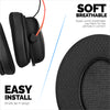 Hybrid Earpads for HyperX Cloud 1, 2 / 2 Wireless, Core, Flight / Flight S, Alpha / Alpha S Headsets &amp; More, Soft Breathable fabric, Cooling Gel, Extra Comfort, Durable &amp; Long Lasting