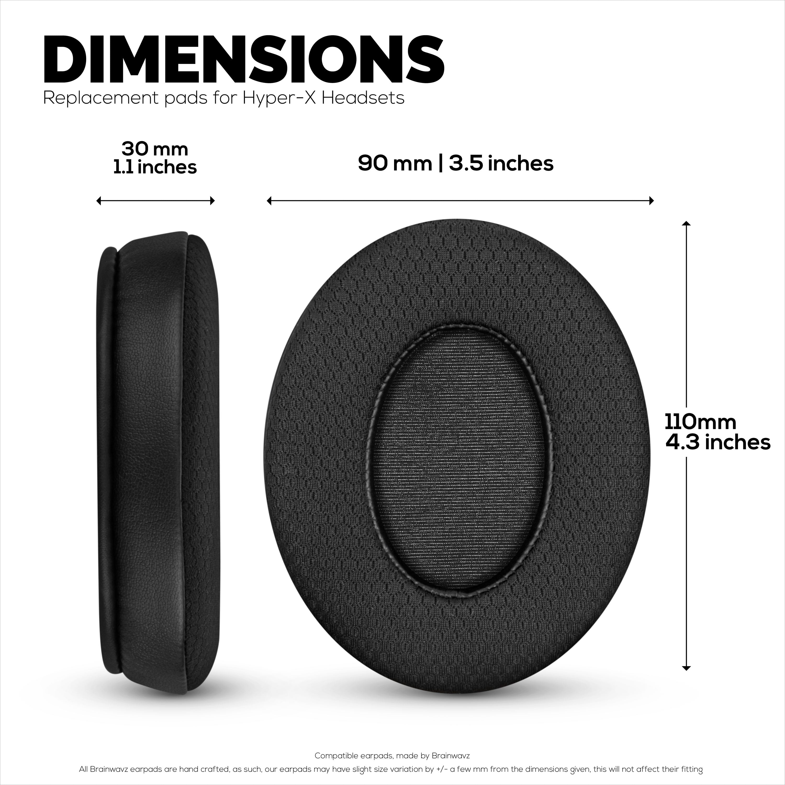 Soft Velvet Velour Ear Pads Cushion For HyperX Cloud Revolver S - Foto 6