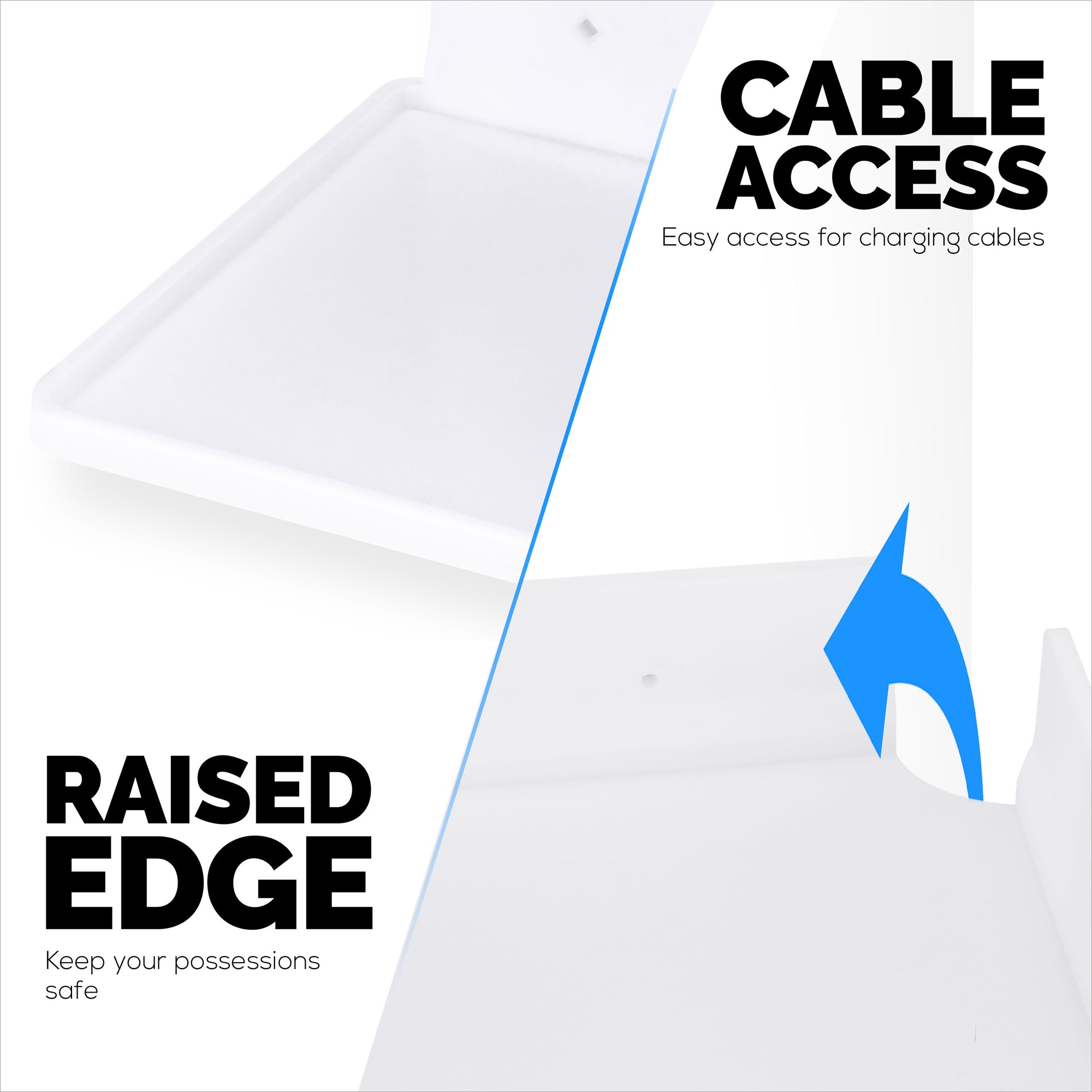 9&quot; Small Corner Shelf Mount,  Adhesive &amp; Screw In, for Speakers, Cameras, Baby Monitors, Plants, Books Electronics, Collectibles &amp; More, Floating Shelves