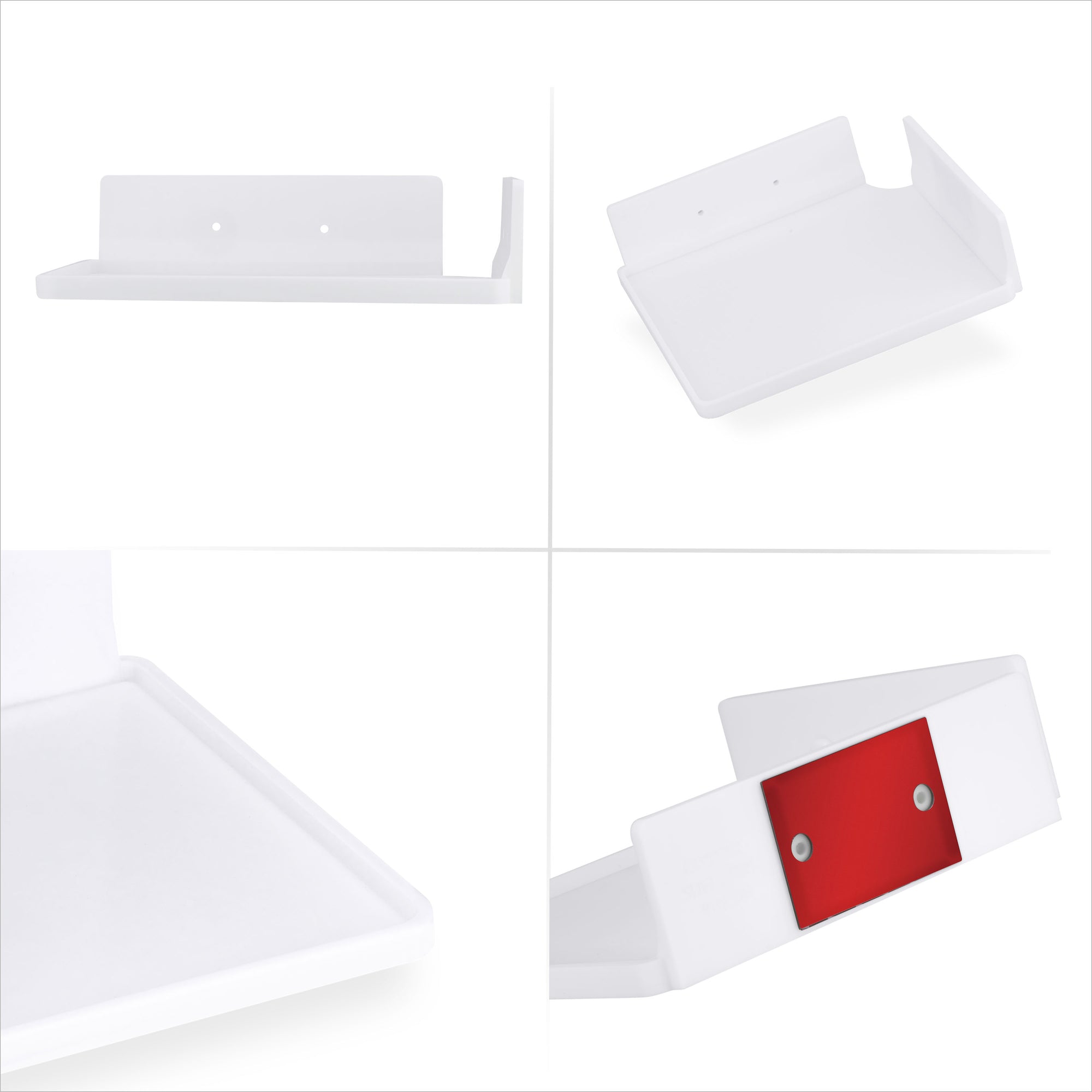 9&quot; Small Corner Shelf Mount,  Adhesive &amp; Screw In, for Speakers, Cameras, Baby Monitors, Plants, Books Electronics, Collectibles &amp; More, Floating Shelves