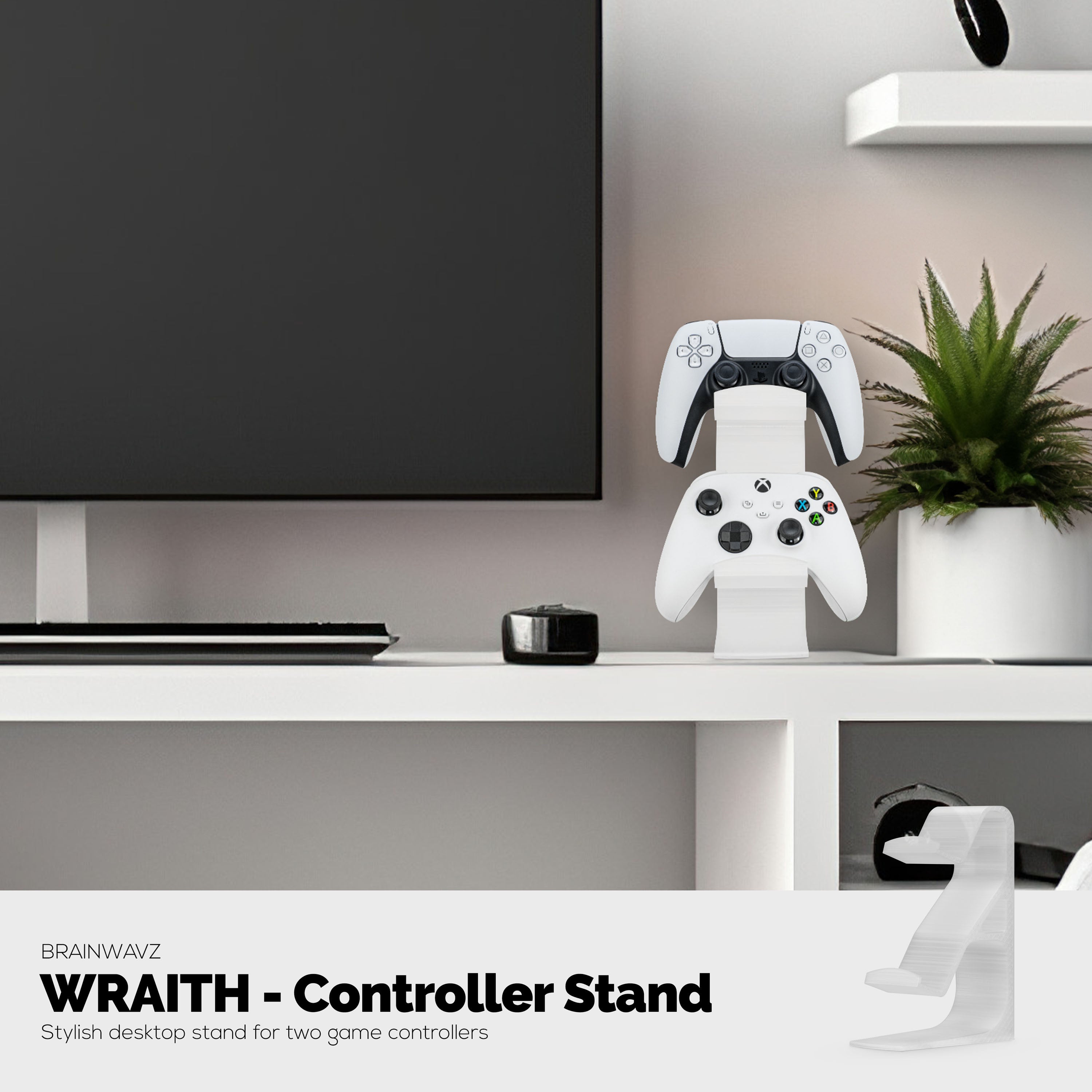 The Wraith - Dual Game Controller Stand for Desk - Universal Design Fo ...