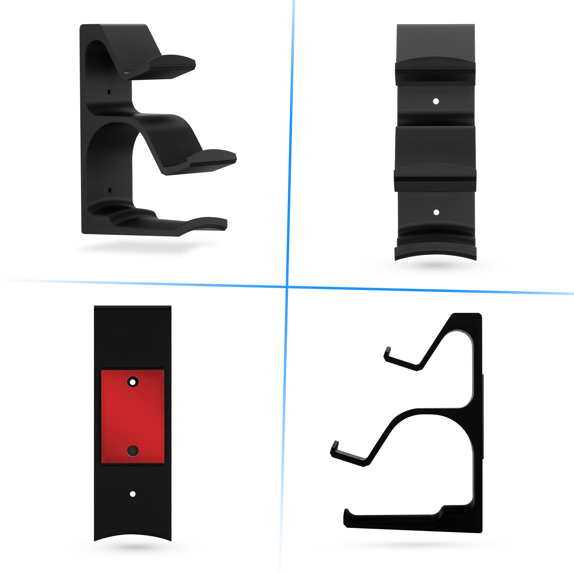 The Behemoth - Dual Game Controller &amp; Headphone Stand Wall Mount Holder - Designed for All Gamepads &amp; Headsets