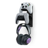The Behemoth - Dual Game Controller &amp; Headphone Stand Wall Mount Holder - Designed for All Gamepads &amp; Headsets