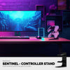 The Sentinel - Podstawka na podwójny kontroler gier na biurko, uniwersalna konstrukcja dla wszystkich gamepadów