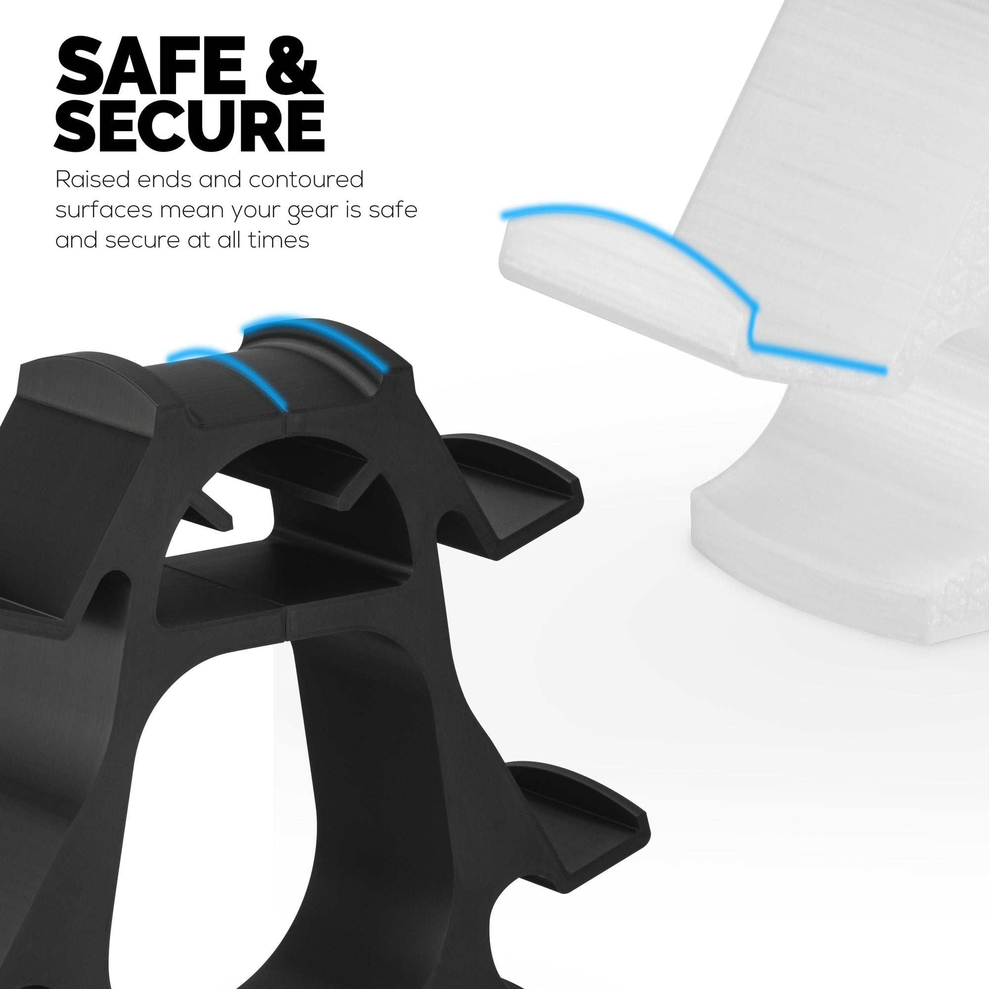 The UberKuma - Quad Controller Holder &amp; Headphone Stand for Desks, Suitable for all Gamepads &amp; Headsets