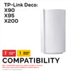 Support mural adhésif pour routeur maillé WiFi TP Link Deco X90, X95 et XE200, support facile à installer, adhésif puissant et à visser, augmente la portée