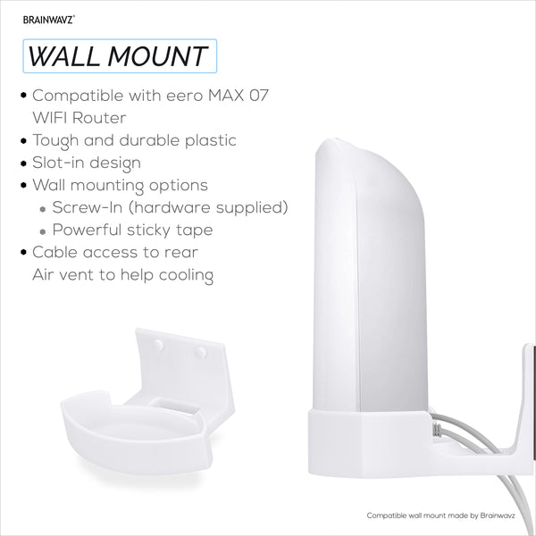 Screwless Wall Mount for EERO Max 7 WiFi Router, Easy To Install
