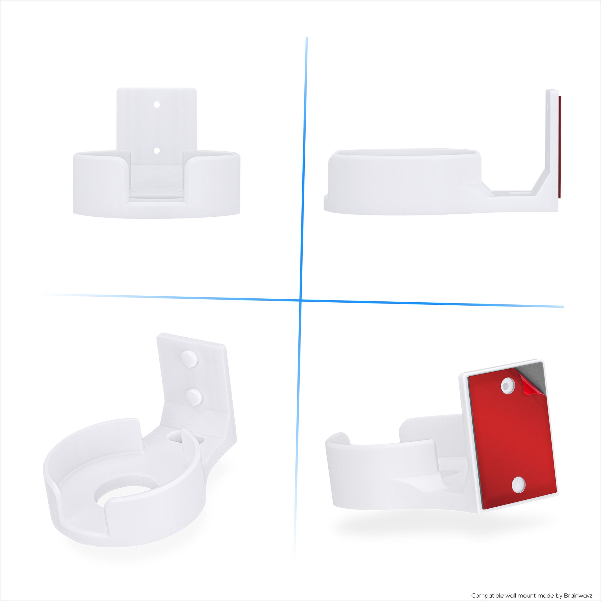 Adhesive Wall Mount for TP Link BE63 (BE1000) WiFi Mesh Router, Easy To Install Holder, Stick On &amp; Screw In Mounting