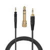 Náhradní kabel pro sluchátka Shure SRH840, SRH940, SRH440 & SRH750DJ, s ¼” (6.35 mm) adaptérem – 1.5 M – opletený