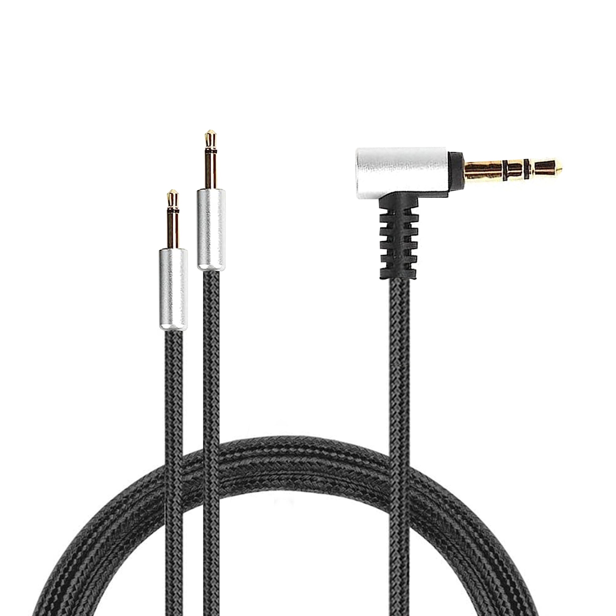 Replacement Cable for Hifiman HE400S, HE-400I (2.5mm plug version), HE560, HE-350, HE1000, HE1000V2 + Sennheiser HD202 & HD212 Headsets, 3.5mm to Dual 2.5mm - 1.2M / 47”