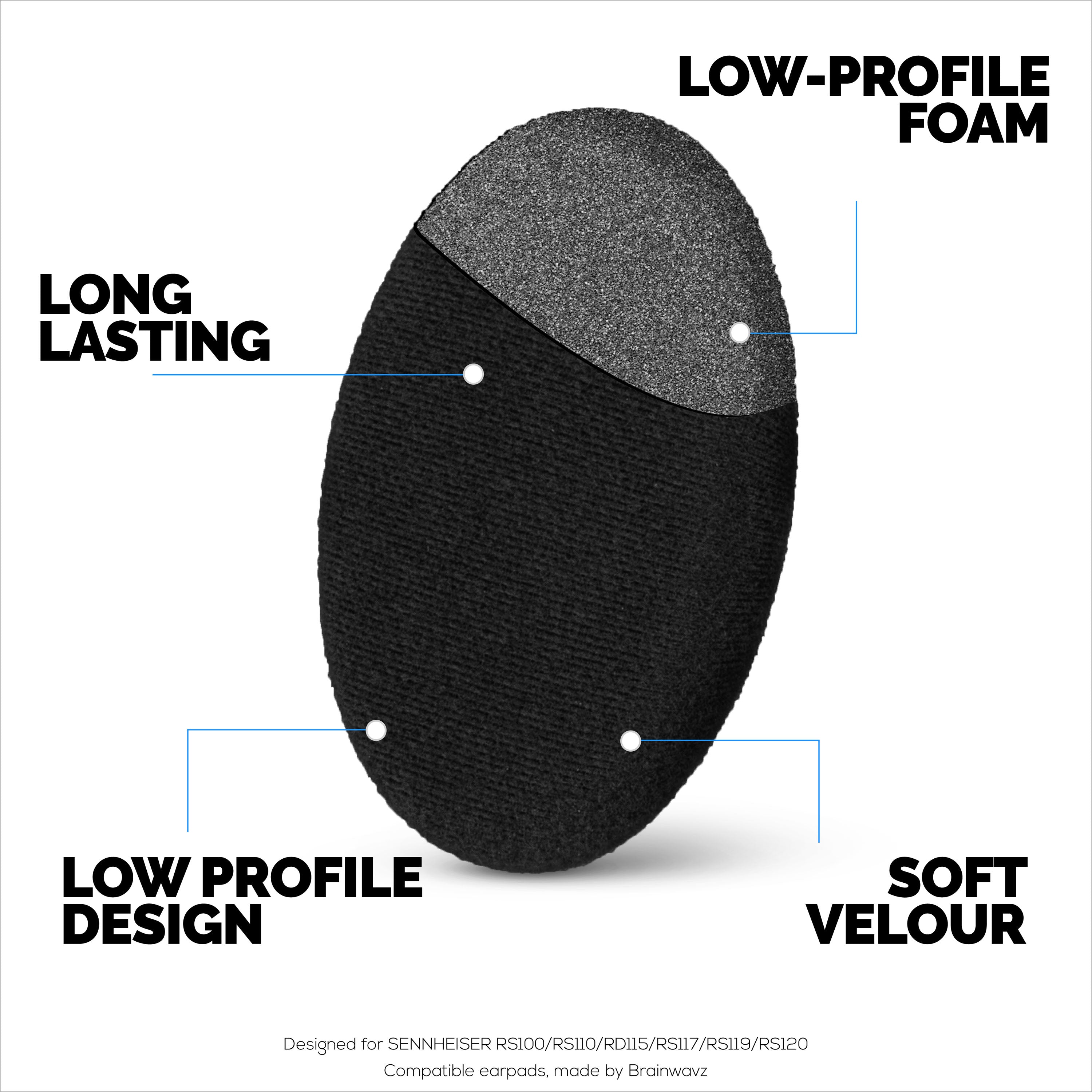 INF Cuscinetti Auricolari Di Ricambio Per Sennheiser RS120 100 110 - Foto 9