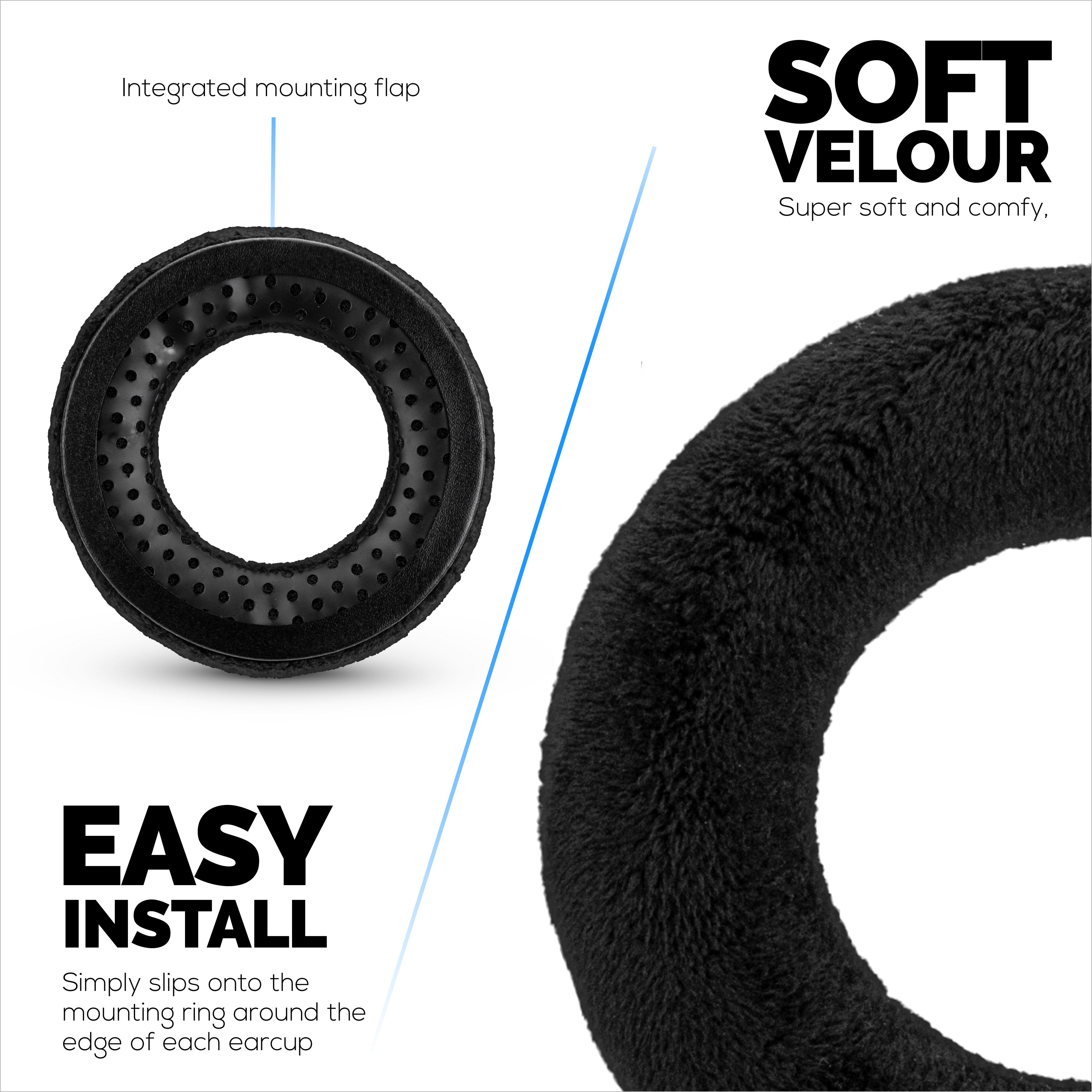 Velour Earpads for BEYERDYNAMIC DT880,DT531, DT690, DT811, DT880 Serie -  Brainwavz Audio