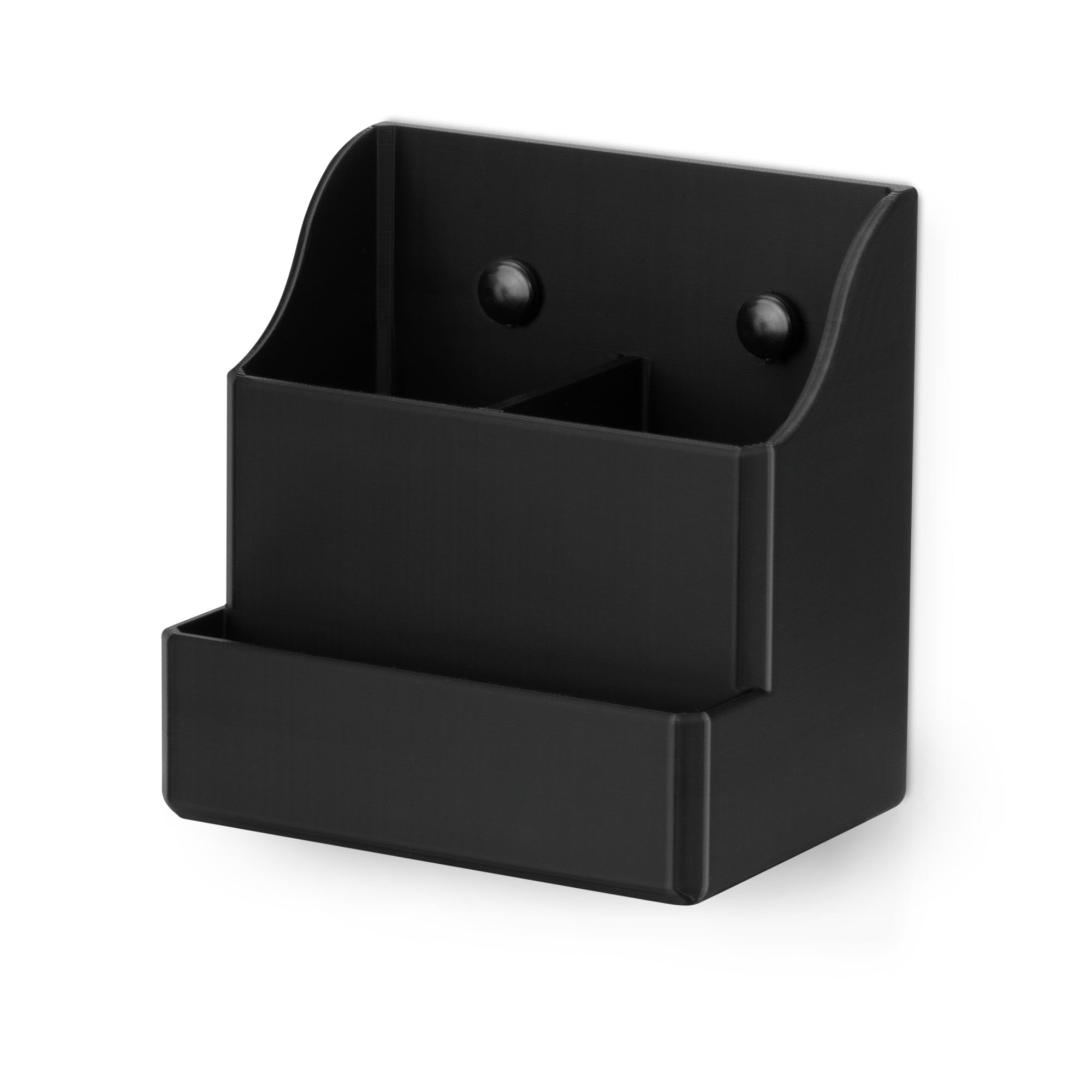 Adhesive Remote Control Wall Mount Holder, Easy To Install, Holds upto 4 Remotes &amp; Storage for Phones, Pens &amp; More