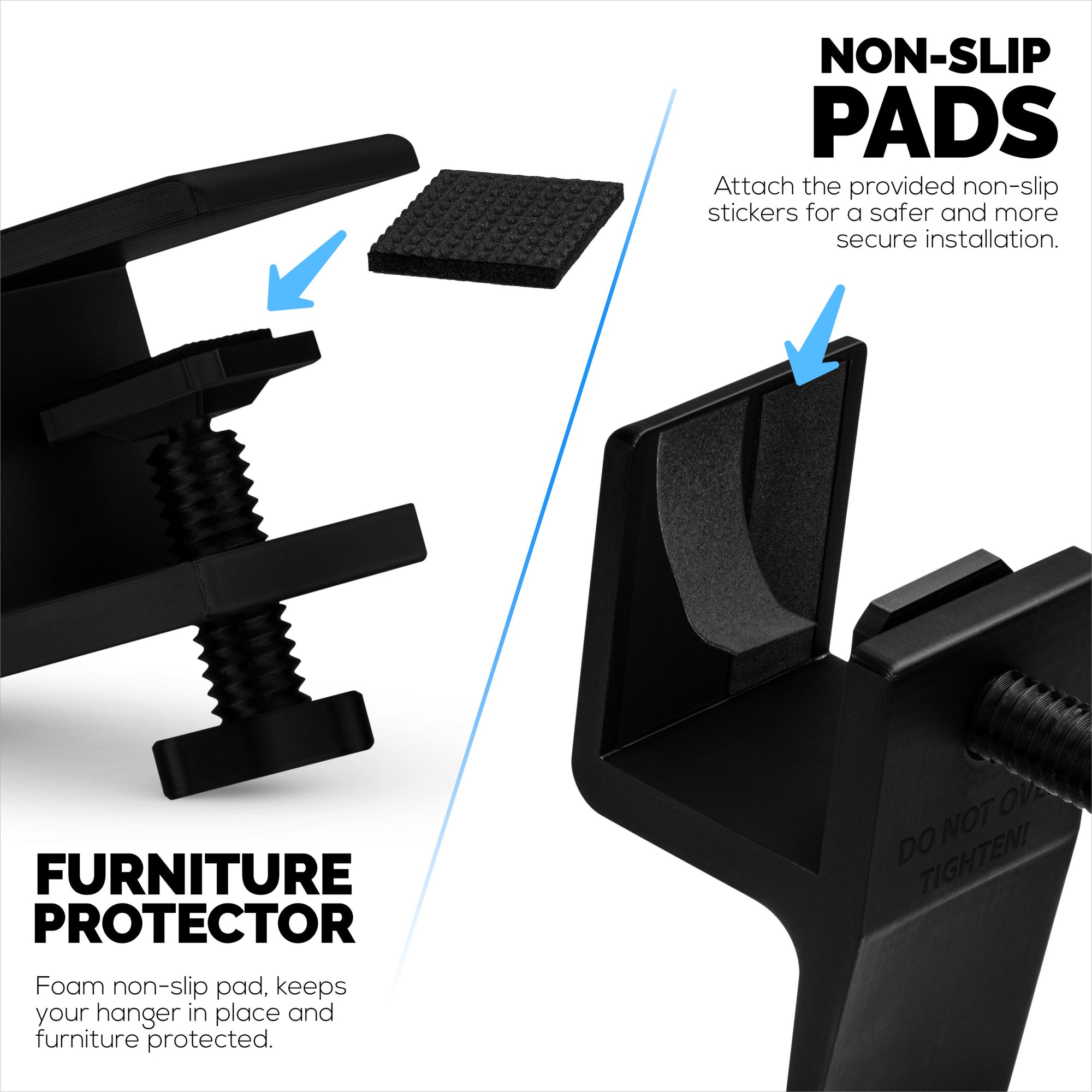 Brainwavz Hoist - Headphone Hanger Stand with Adjustable Clamp, Screws On To Desks &amp; Shelves