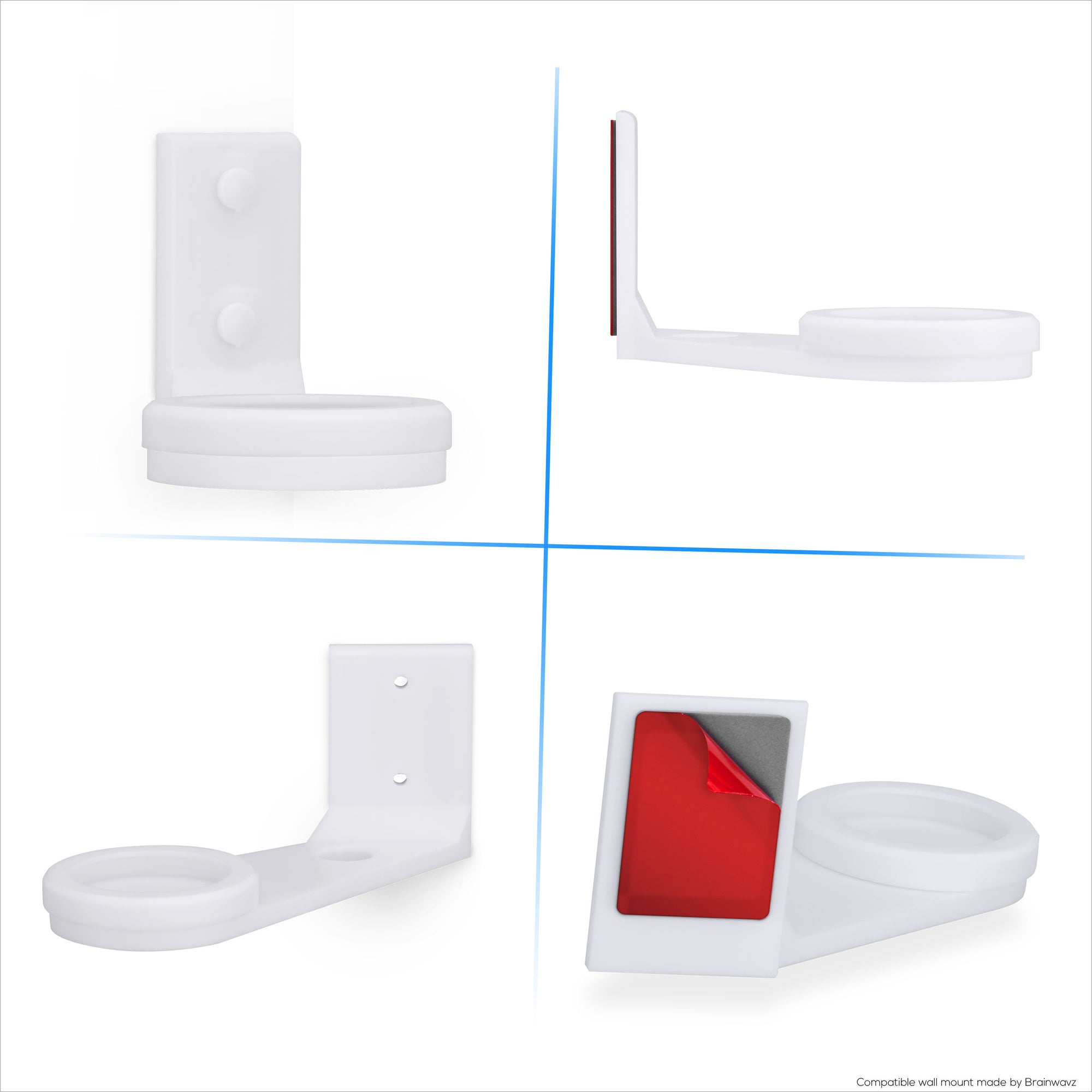 Screwless Corner Mount for Blink Mini 2 Camera, Better Viewing Angles &amp; Reduce Blind Spots, Easy To Install Wall Holder, Adhesive &amp; Screw