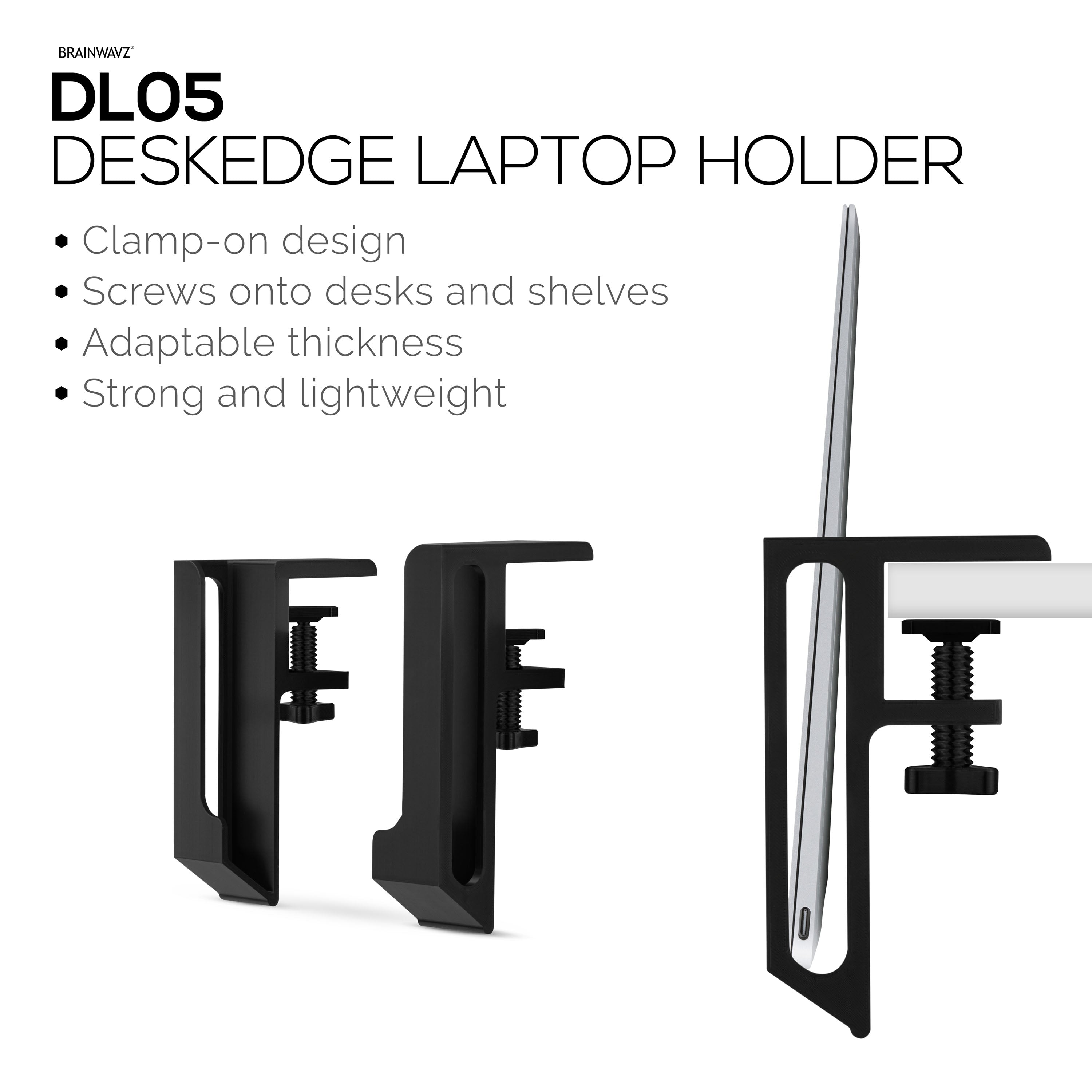 Laptop Holder for Side of Desk, 1.2