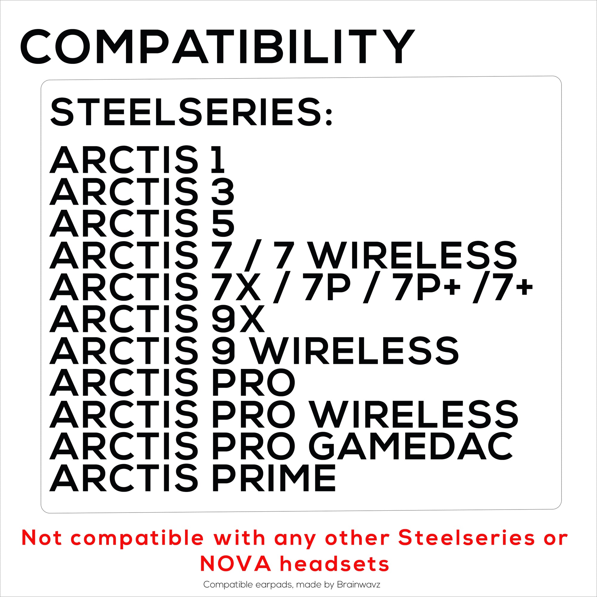 Steelseries Arctis Enhanced Gaming Earpads with Cooling Gel &amp; Memory Foam - Designed for Most Arctis Headsets