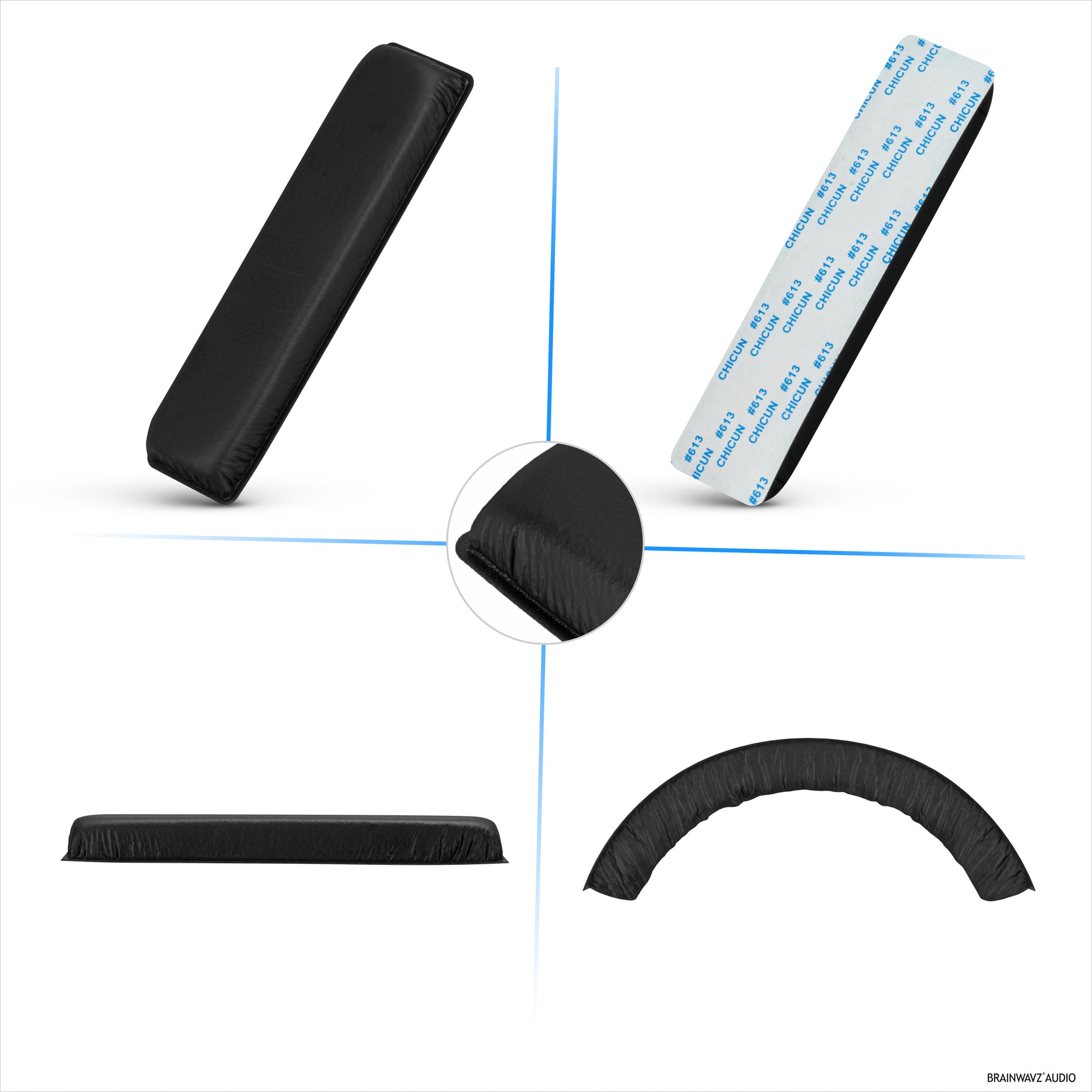 Replacement Headband for SENNHEISER HD201, HD180, HD201S &amp; HD206 Headphones - Leather &amp; Foam Cushion Pad