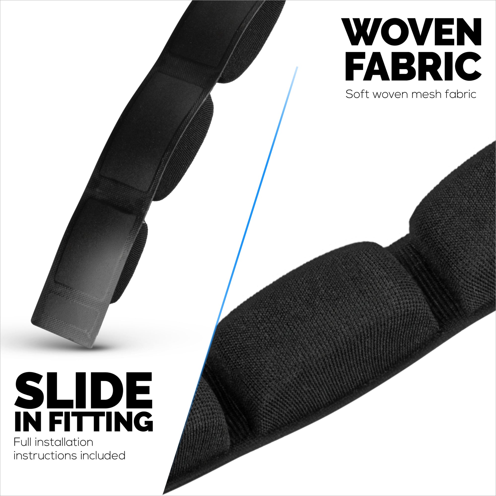 Replacement Headband for SENNHEISER HD580, HD600, HD650 &amp; HD660S Headphones - Soft Woven Fabric &amp; Foam Cushion Pad