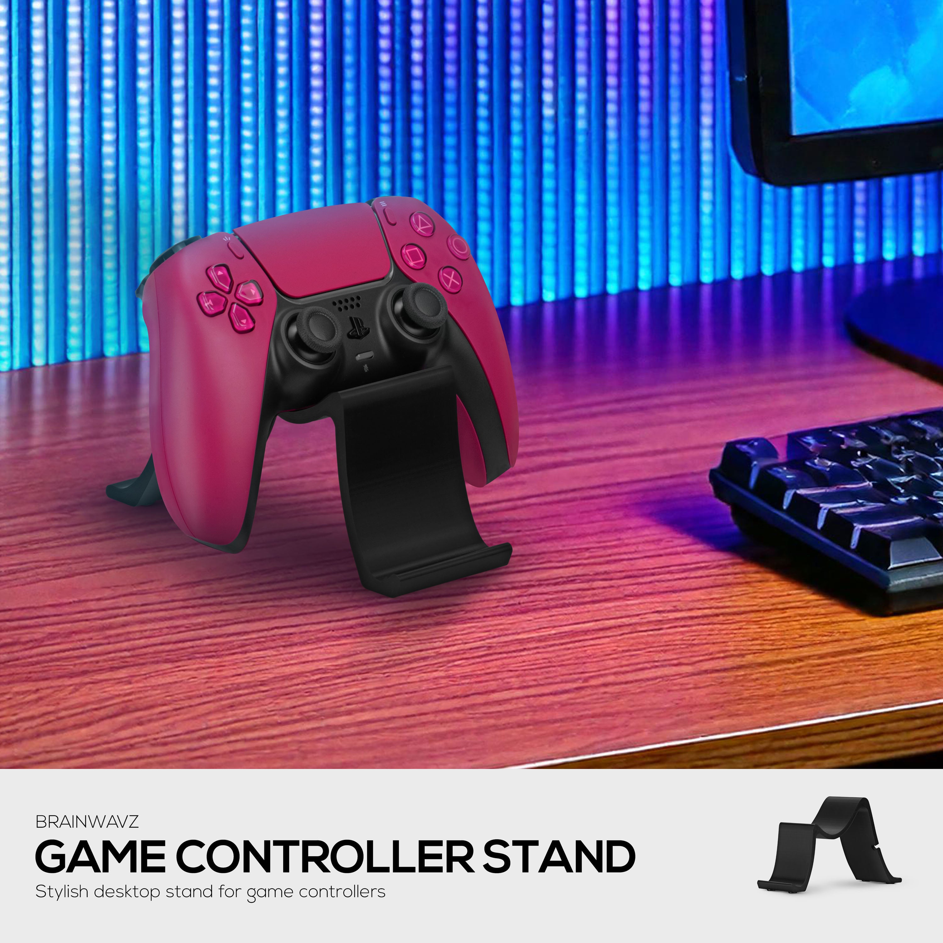 Bad Controller Stand Desktop Game Controller Stand Holder – Stylish, Minimal Wave Design, S ...