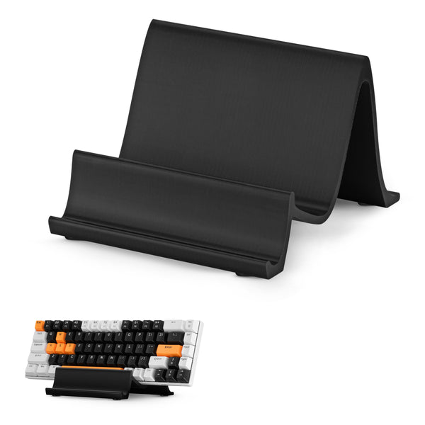 Small Computer Keyboard Stand Desktop Keyboard Stand Holder - Minimal, Modern Wave Design for Displa ...