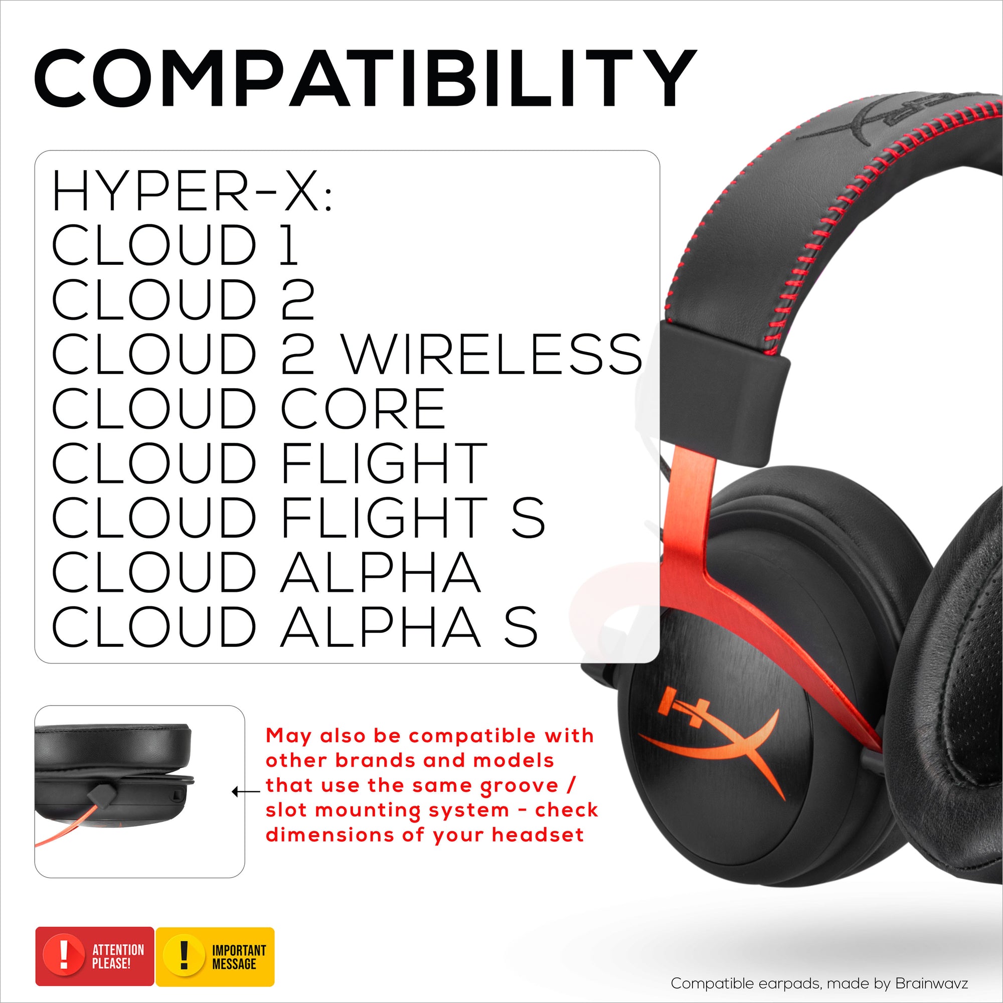 Cloud Core Cloud Flight S Vs Cloud Wireless Sheepskin Gel Earpads
