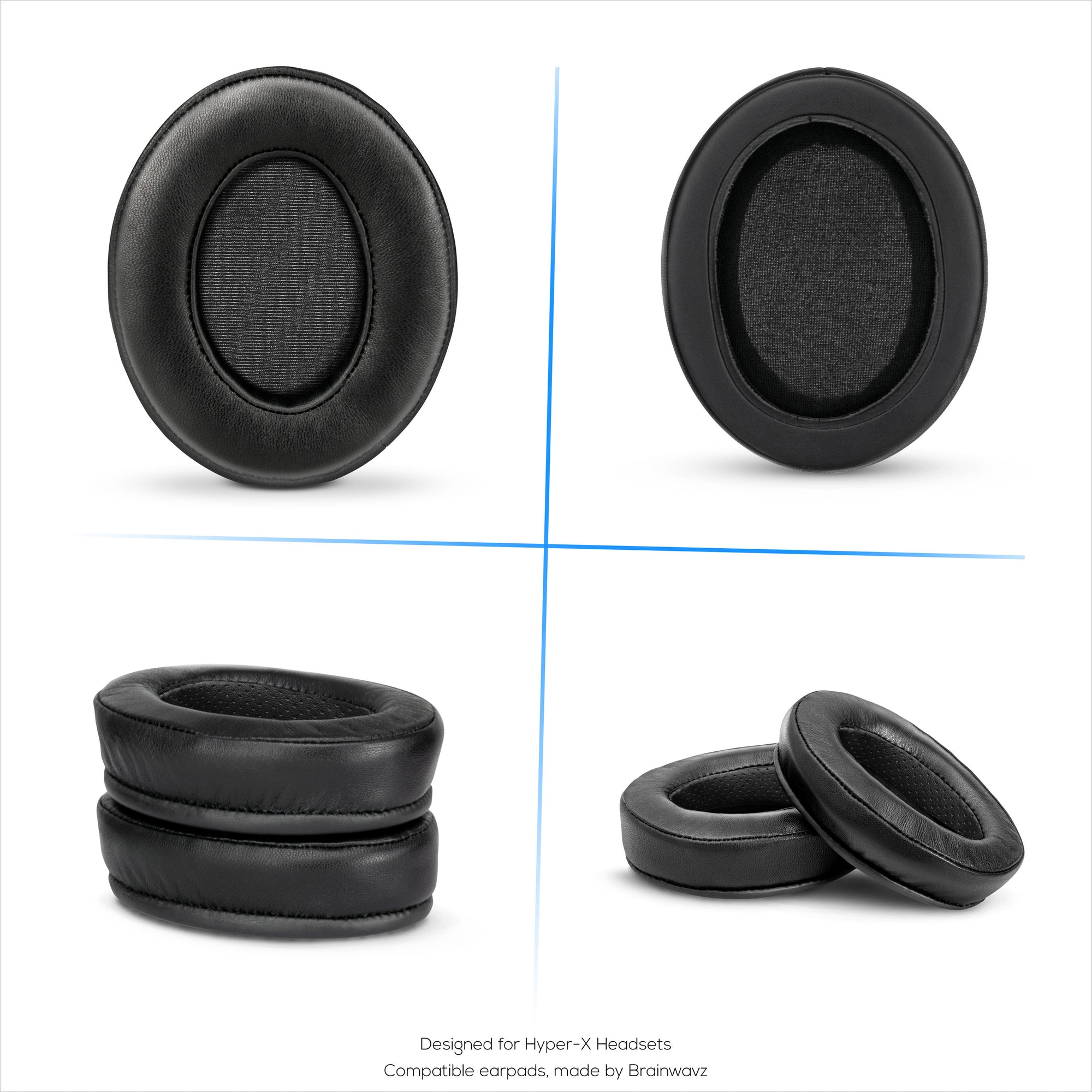 Sheepskin Gel Earpads for HyperX Cloud 1, 2 Wireless, Core, Flight S, Alpha S Headsets &amp; More, Soft Leather, Cooling Gel, Extra Comfort, Durable &amp; Long Lasting
