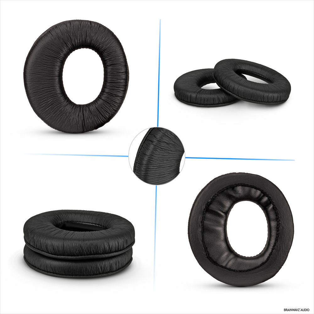 Replacement Leather Earpads for Sony RF985R, RF960R, RF960RK, RF970, RF970RK, RF925RK, RF865, RF865R, RF865RK, RF860, RF860F Headsets