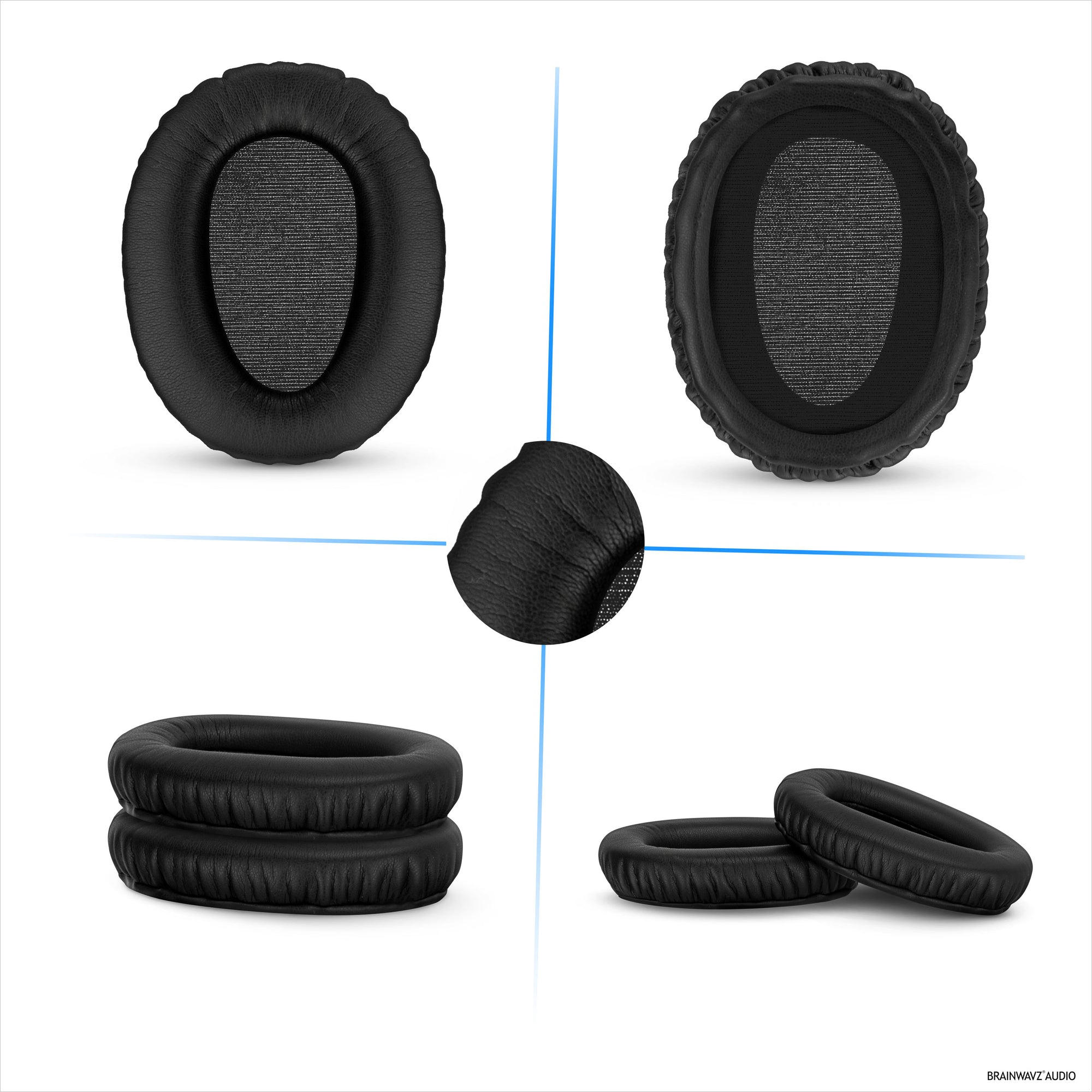 Replacement Earpads for Sony WH-CH700N, MDR-ZX770 (ZX770BN), MDR-ZX780 (ZX780DC) &amp; MDR-10R Headphones, PU Leather, Memory Foam