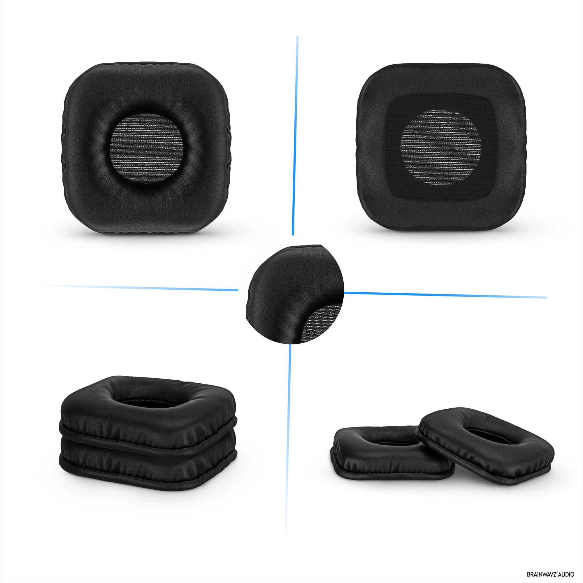 Replacement Earpads for Marshall Major (1st Gen) Headphones, PU Leather, Soft Foam for Extra Comfort, Upgraded, Durable &amp; Long Lasting Ear Cushions