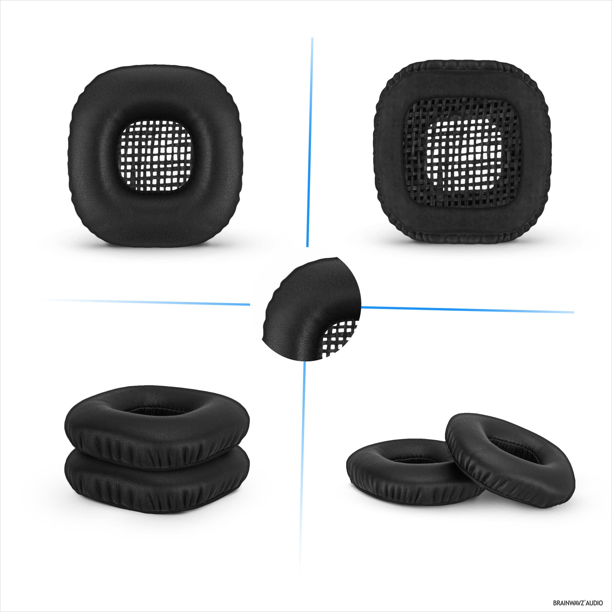 Replacement Earpads for Marshall Major 2 Headphones, PU Leather, Memory Foam for Extra Comfort, Upgraded, Durable &amp; Long Lasting Ear Cushions