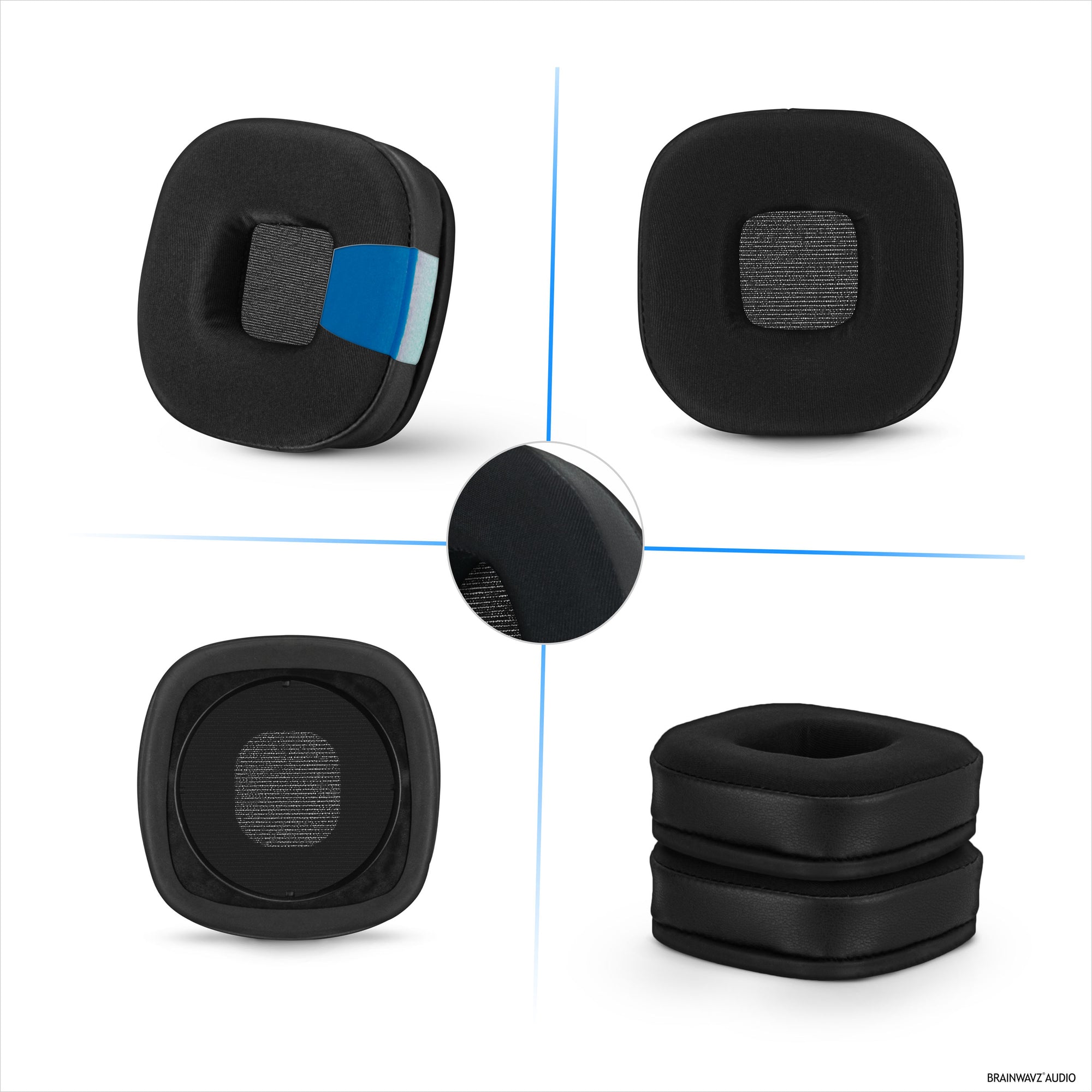 Hybrid Earpads for Marshall Major 4 Headphones, Cool Gel, PU Leather &amp; Thicker Memory Foam For Additional Comfort