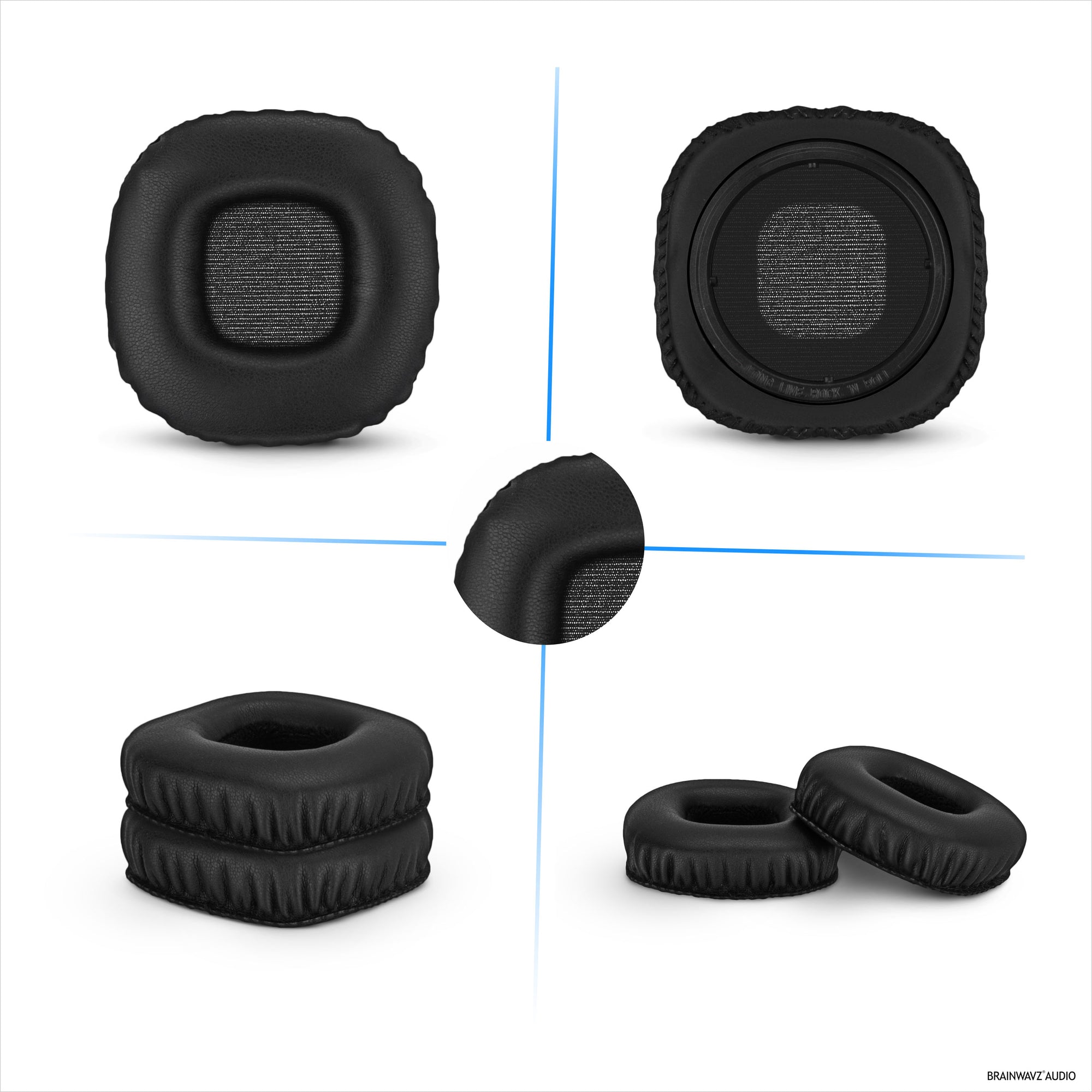 Replacement Earpads for Marshall MID-ANC Headphones, PU Leather, Memory Foam for Extra Comfort, Upgraded, Durable &amp; Long Lasting Ear Cushions