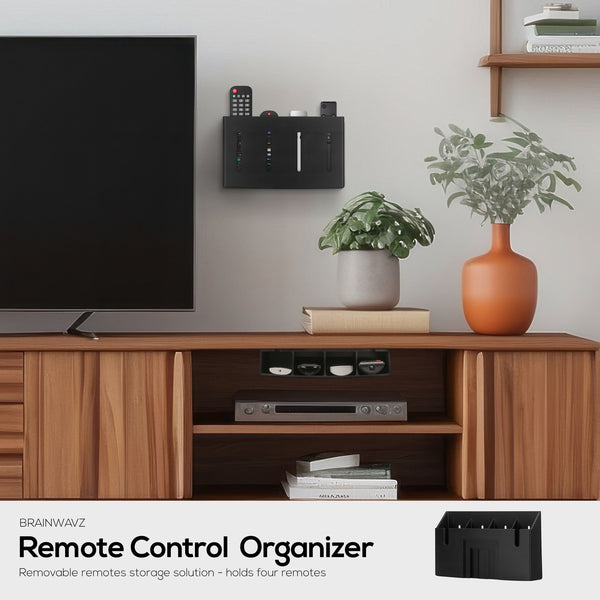 Universal Remote Control Holder – Removable Wall & Under-Desk Mount fo ...