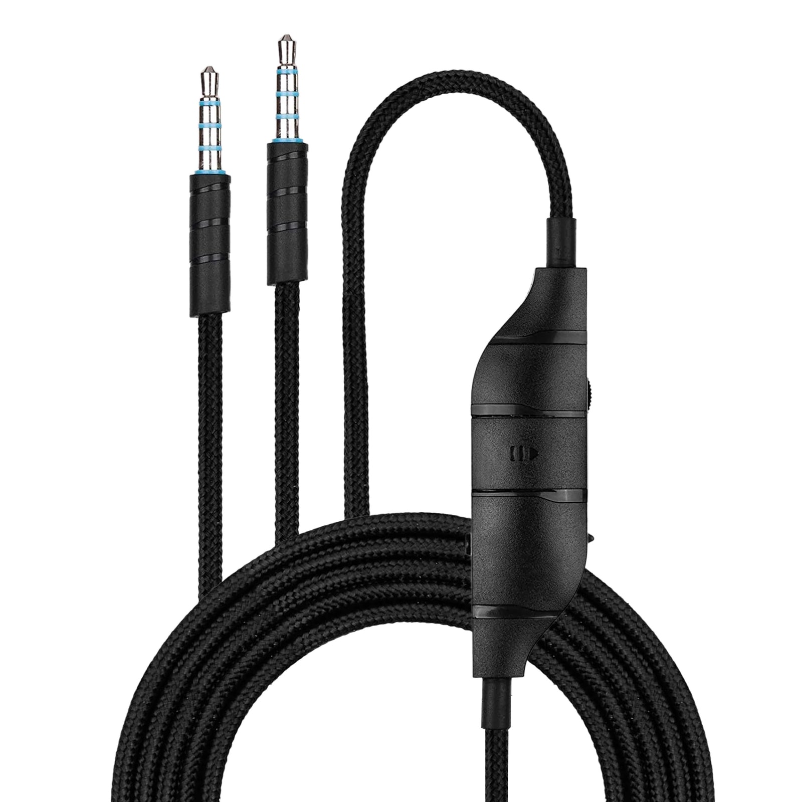 Replacement Audio Cable Compatible with Logitech G633, G635, G933, G935 – Inline Mic/Remote with Mute & Volume Control – Nylon Braided Gaming Headset Cord