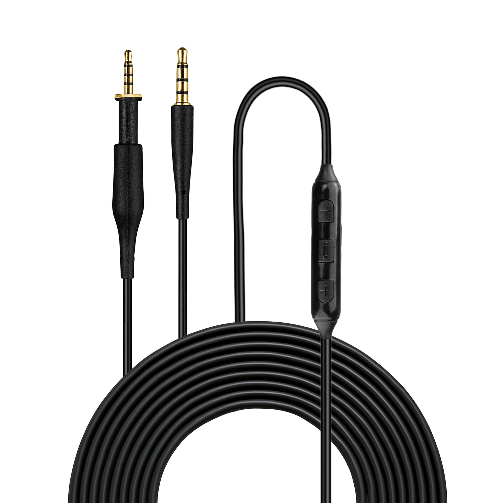 Replacement Audio Cable Compatible with AKG K430 K450 K451 K452 K480 & Q460 – In-Line Remote w/ Mic, Volume, Play/Pause – 1.5m/60”