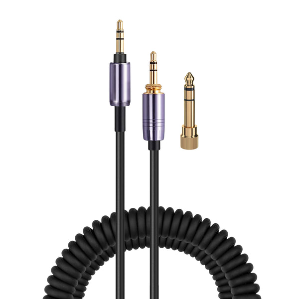 Coiled Replacement Audio Cable Compatible with Sony WH-1000XM5