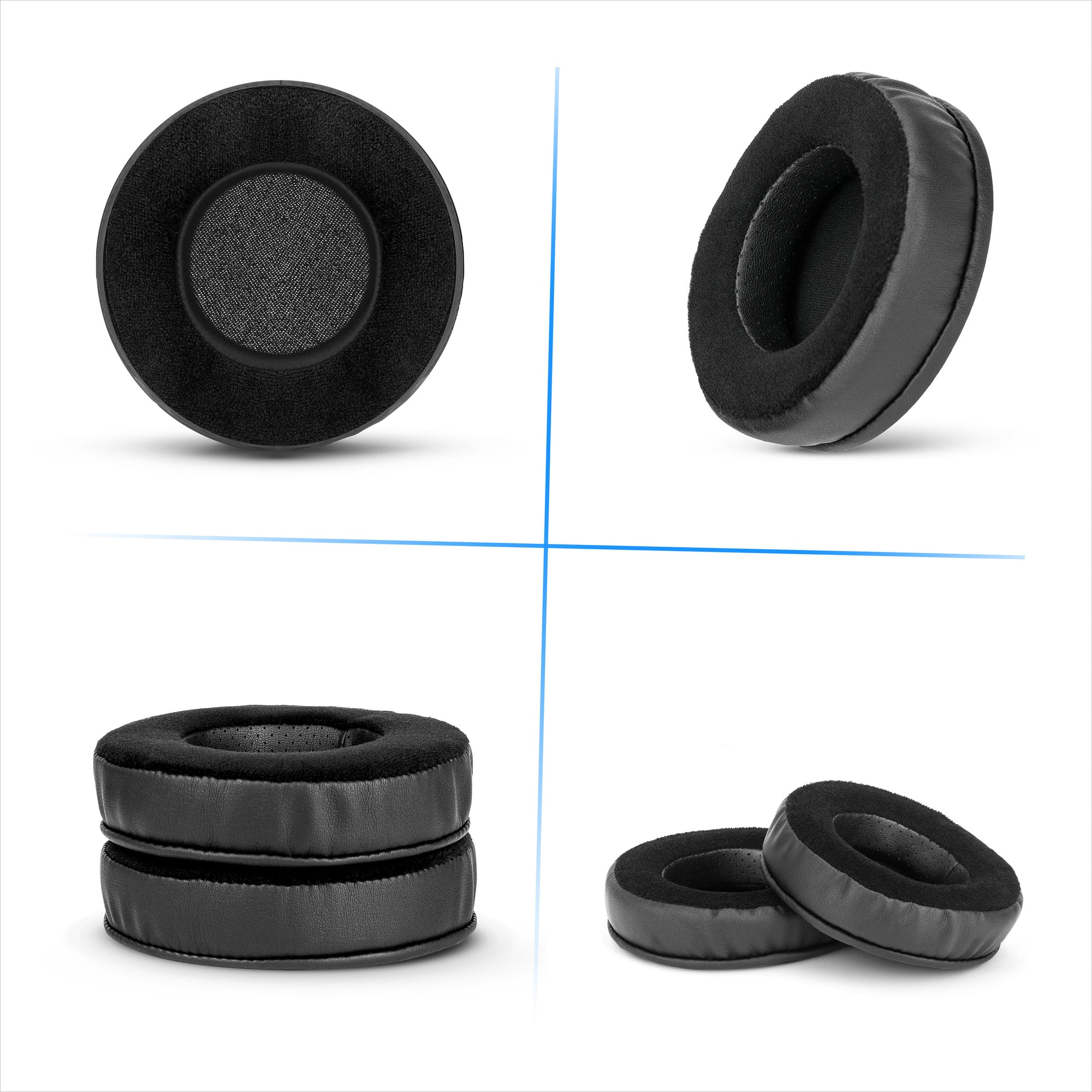 Hybrid Thick Earpads for Corsair Virtuoso RGB Headset (Wireless/XT/SE) - Memory Foam with Velour &amp; PU Leather Hybrid Material