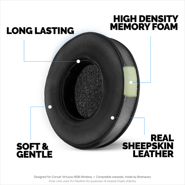 Vervangend Proteïne Lederen Hoofdband Earpads Koelgel Oorkussen Voor Corsair Virtuoso Rgb Wireless Xt Se Gaming Headset Reparatieonderdeel Vervangend Proteïne Lederen Hoofdband Earpads Koelgel Oorkussen Voor Corsair Virtuoso Rgb Wireless Xt Se Gaming Headset Reparatieonderdeel