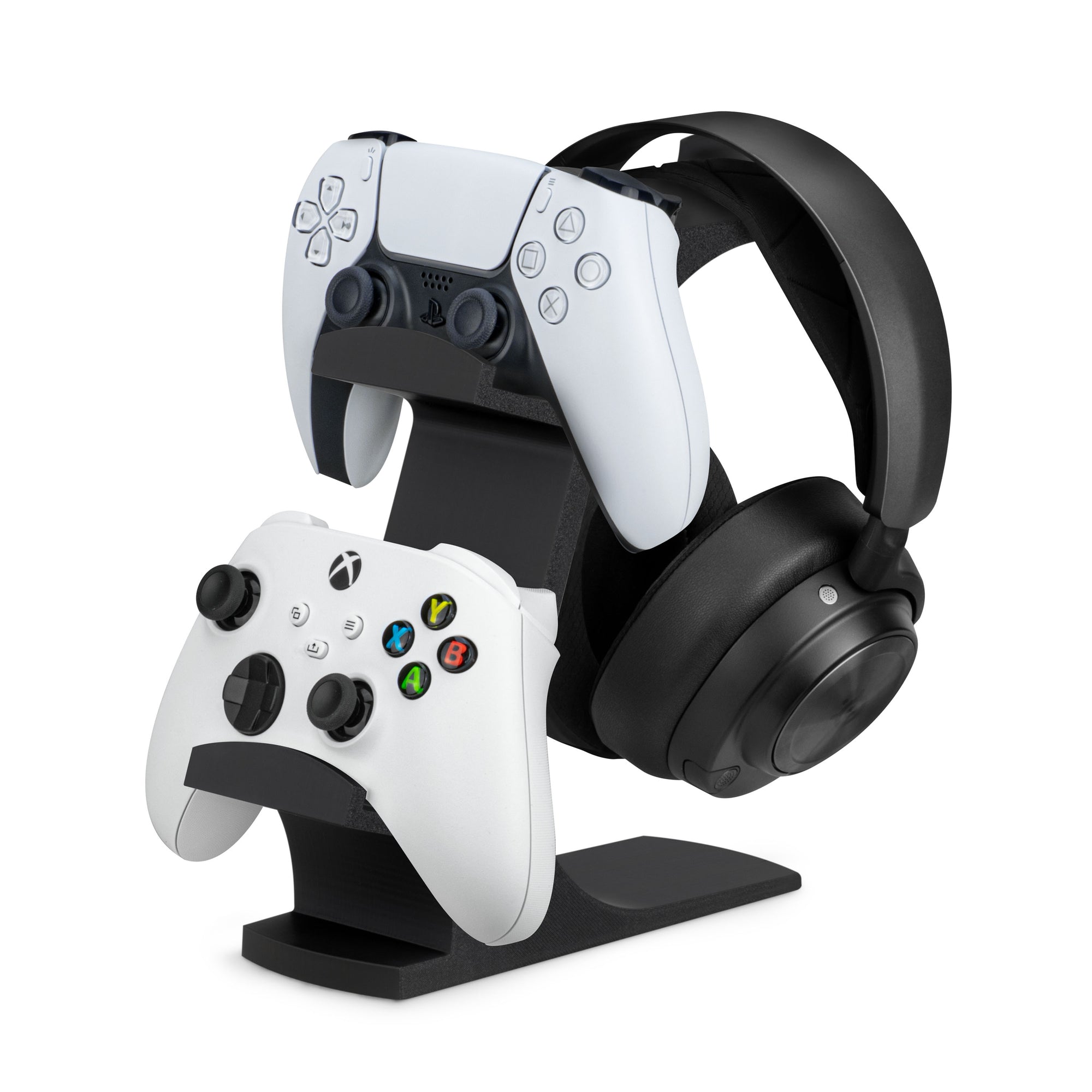 The Gravitas - Headphone Stand & Game Controller Holder for Desks - Universal Design for All Types Of Headsets & Gamepads