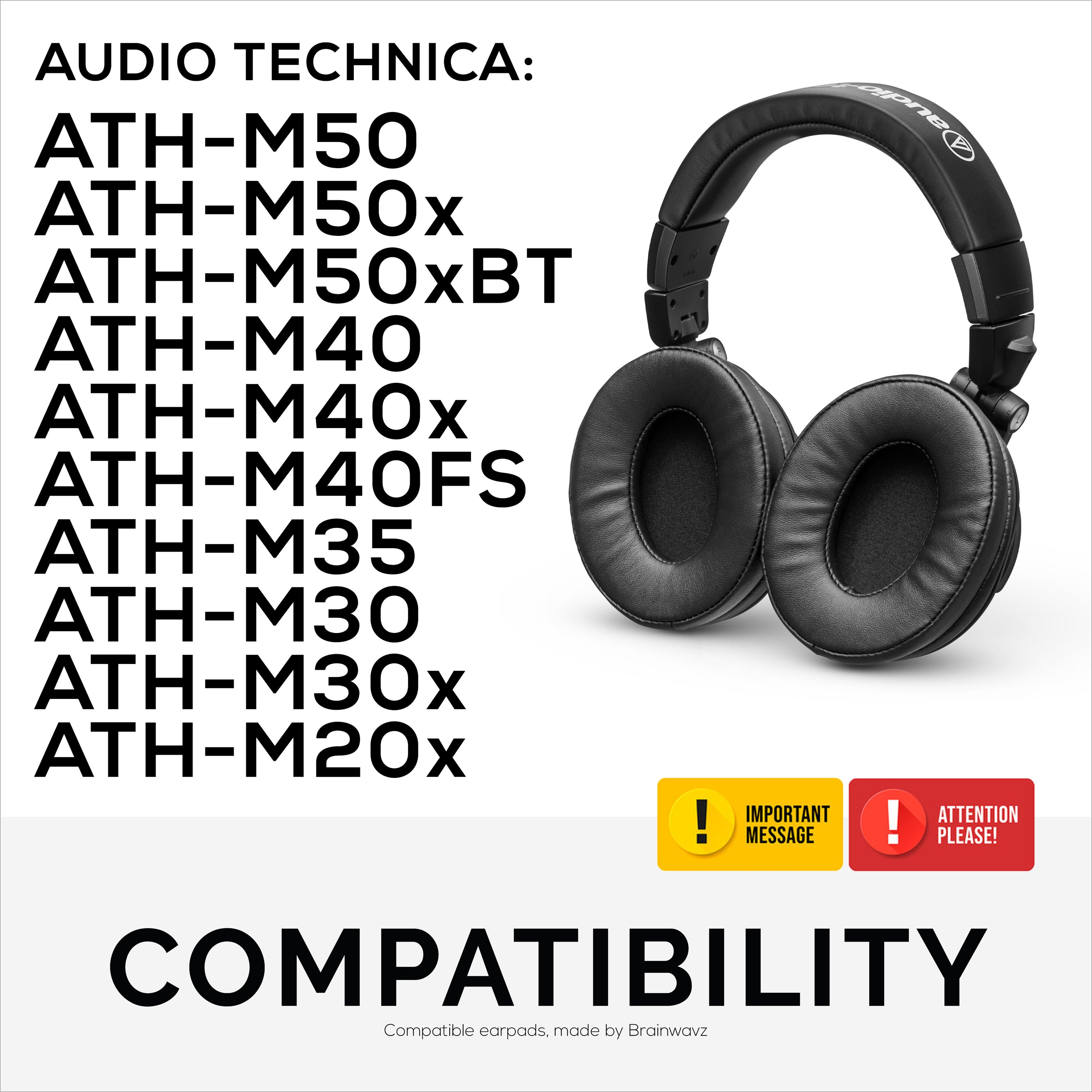 Auriculares over-ear ATH-M50x con cable y ATH-M50xBT inalámbricos