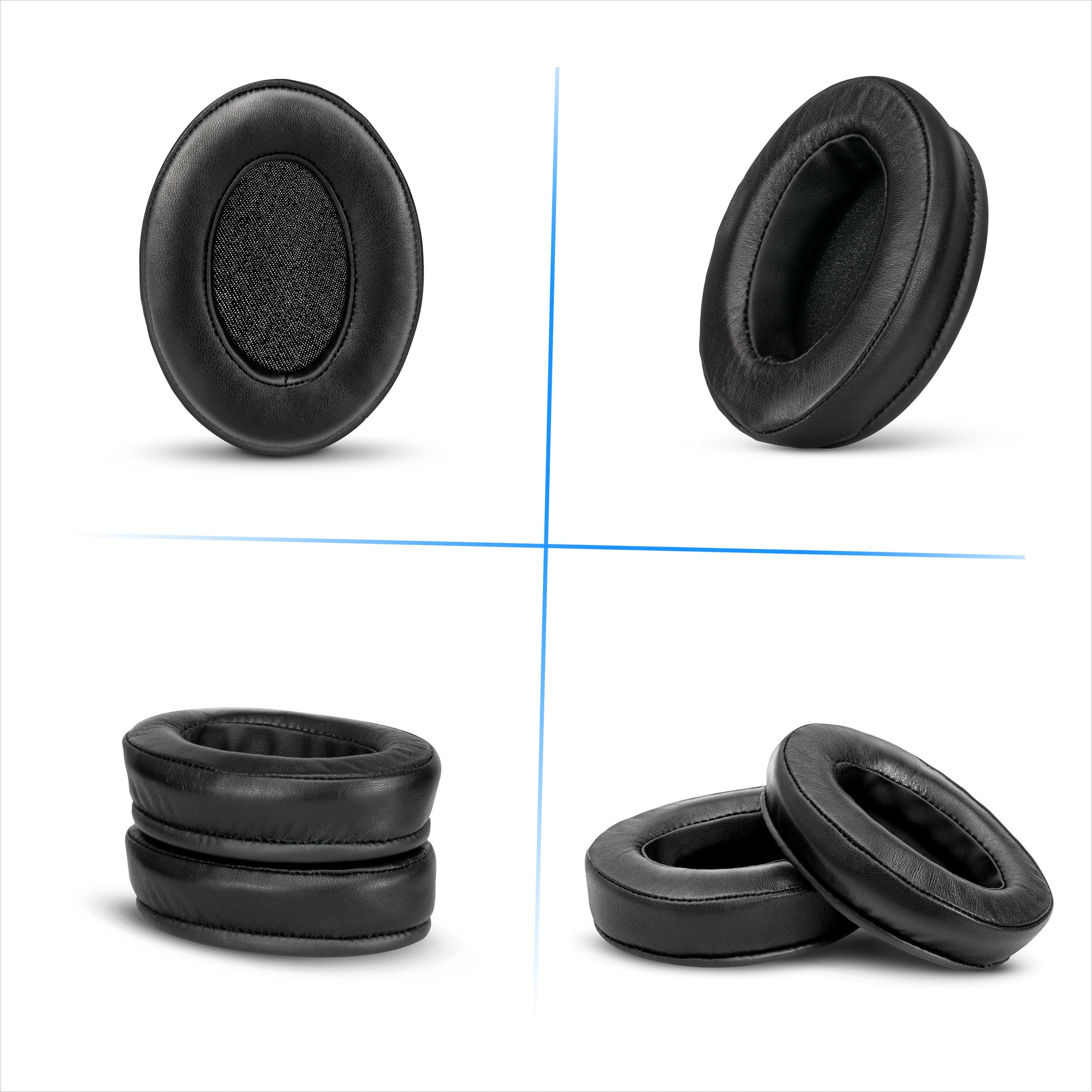 Sheepskin Earpads for Sennheiser HD600, HD650, HD660S, HD525, HD535, HD545, &amp; Massdrop HD58X, HD6XX Headphones - Memory Foam with Soft Sheepskin Leather