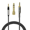 Zamienny kabel do zestawów słuchawkowych Sennheiser HD518, HD558, HD598Cs, HD598, HD599, HD569 i HD579, z adapterem audio ¼” (6.35 mm) – 2M / 78”