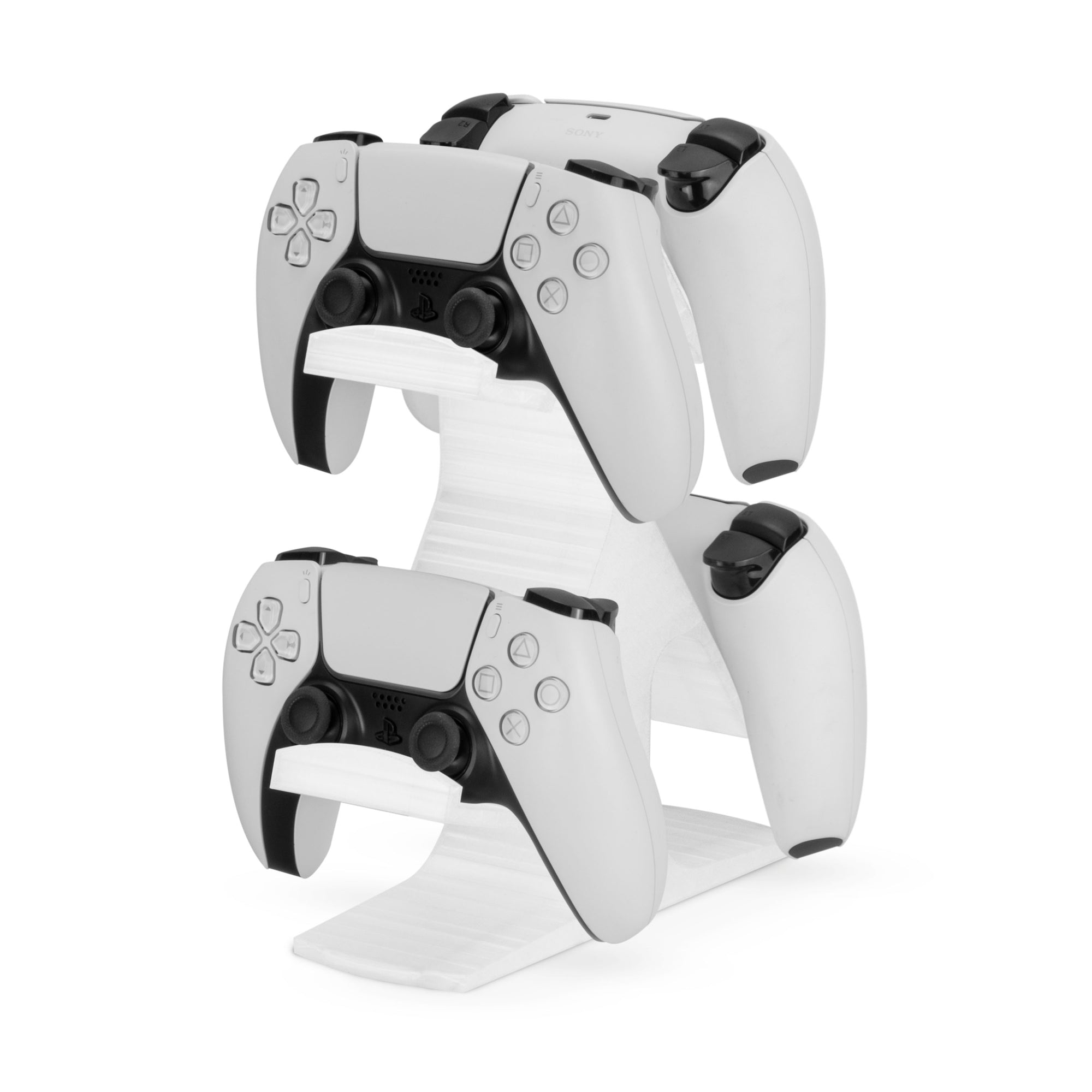 Quad Game Controller Holder for Desks, Intuitive Design, Universal Fit for All Gamepads, Ideal for Desks &amp; Side tables, Reduce Clutter &amp; Display Your Gear Better