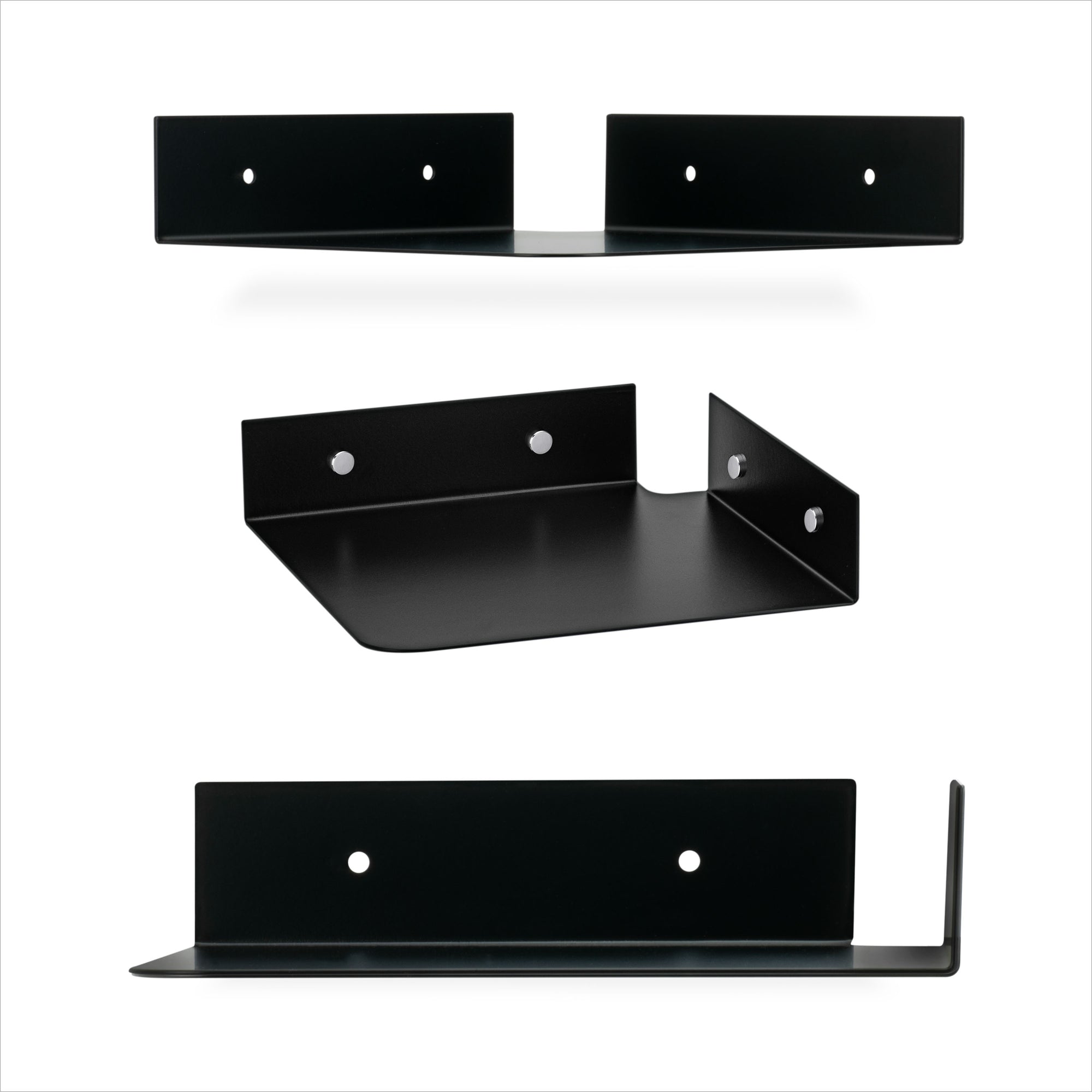 8&quot; Metal Corner Wall Mount Shelf for Baby Monitors, Security Cameras, Sonos Speaker, Also For Wif Routers, Decor, Plants, Router, Photos, Kitchen, Bathroom, Cable Box &amp; More